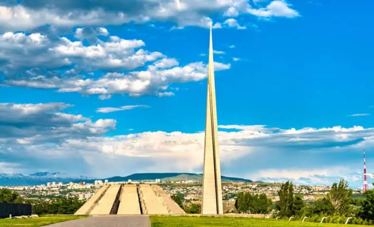 Armenian genocide memorial complex in yerevan, the capital of armenia